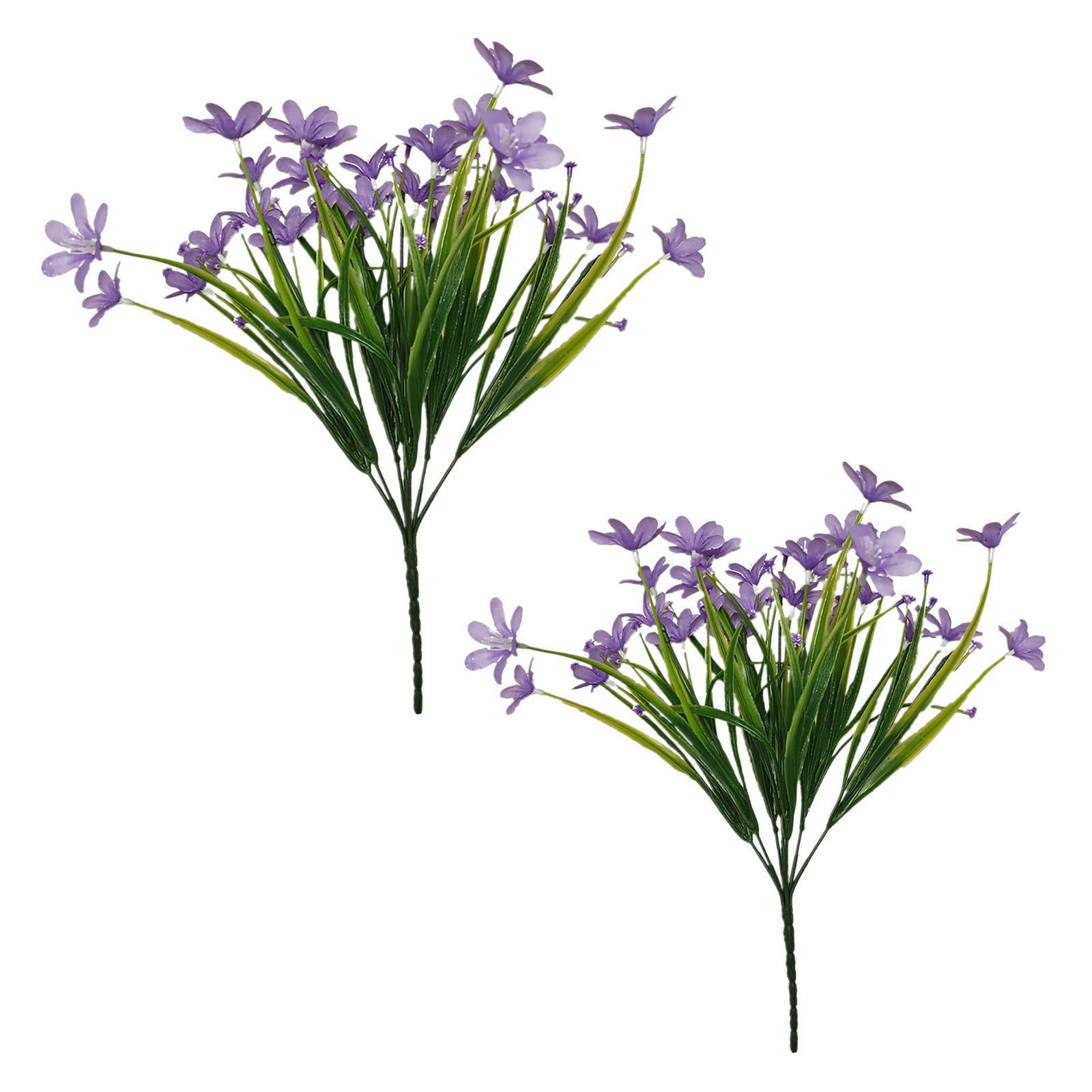 

Artificial Orchid Flower Stems 2PCS Realistic Orchid Grass Floral Arrangement for Home Office Wedding Event Decoration фиолетовый
