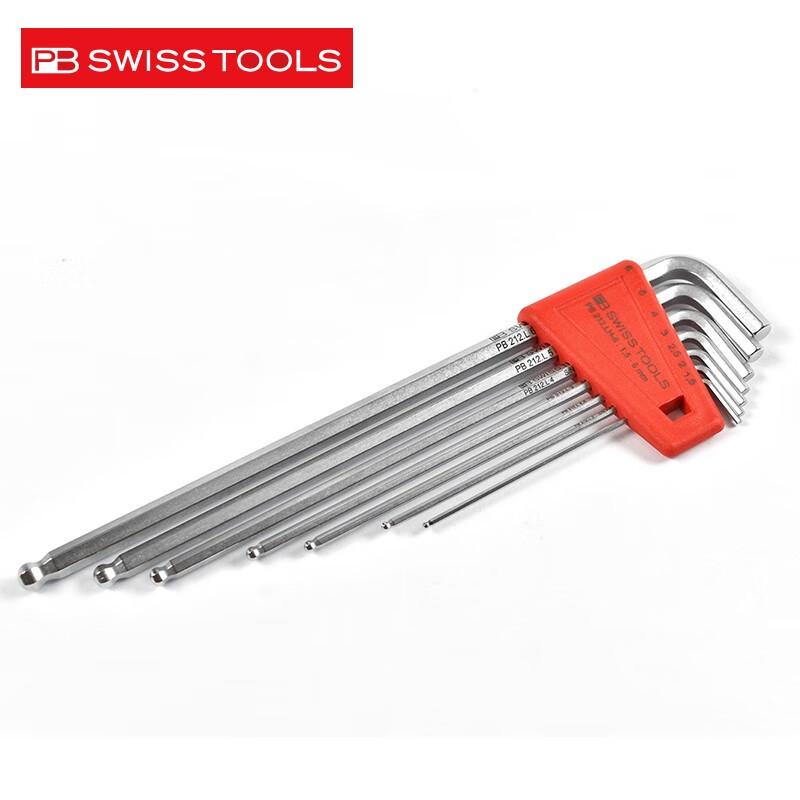 PB SWISSTOOLS Long Ball Head Hex Key Wrench Set 6-piece