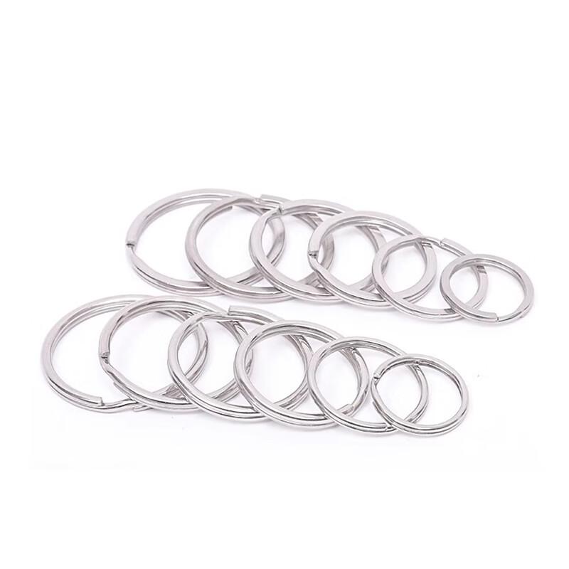 304 Stainless Steel Flat Keyring