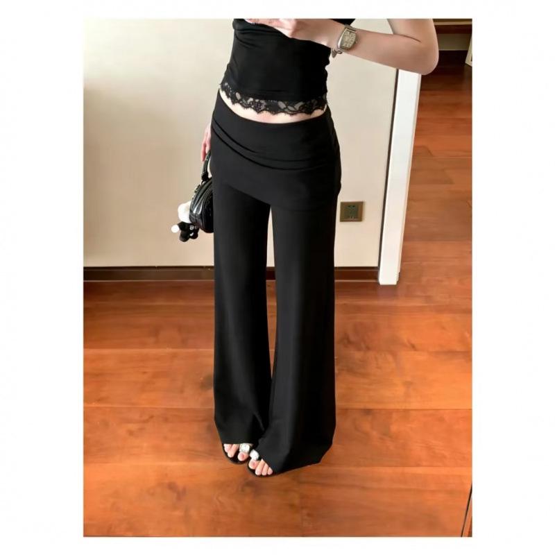 Maternity Wide-Leg Floor-Length Skirt Pants - Spring/Summer 2026 M
