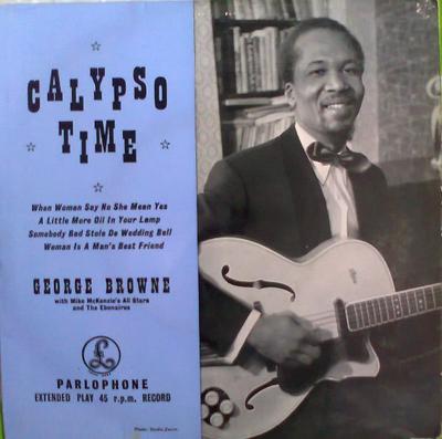 7inch Record GEORGE BROWNE, MIKE MCKENZIE'S ALL  - Calypso Time GEP8594 Parlophone 1956 UK Reggae, Ska & Dub Used