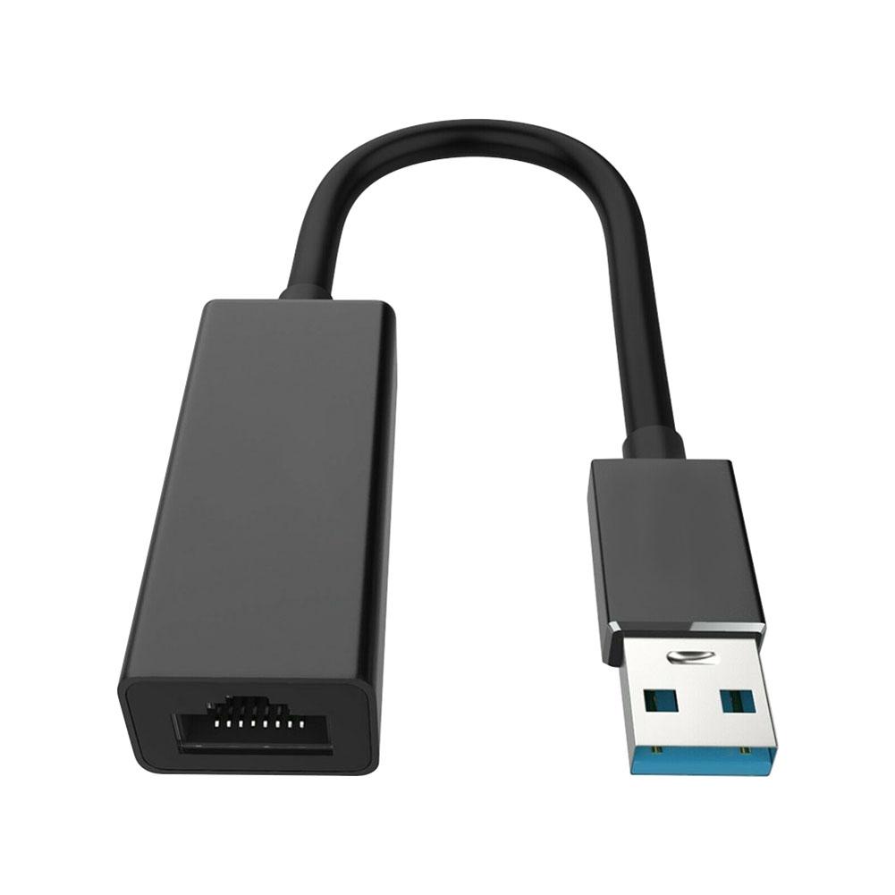 

USB 3.0 Gigabit Ethernet LAN RJ45 1000 Мбіт/с Мережевий адаптер для Windows PC/Mac чорний