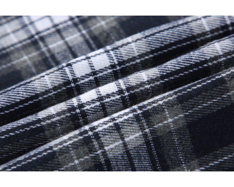 Trendy Retro Plaid Plus Size Casual Men's Short Sleeve Shirt C2175-P24
