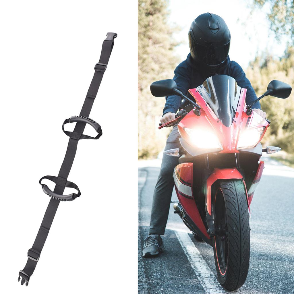 Adjustable Motorcycle Safety Belt Not Slip Grip Motorcycle Rear Seats Passenger Grip 130cm for Secure Ridings Experience