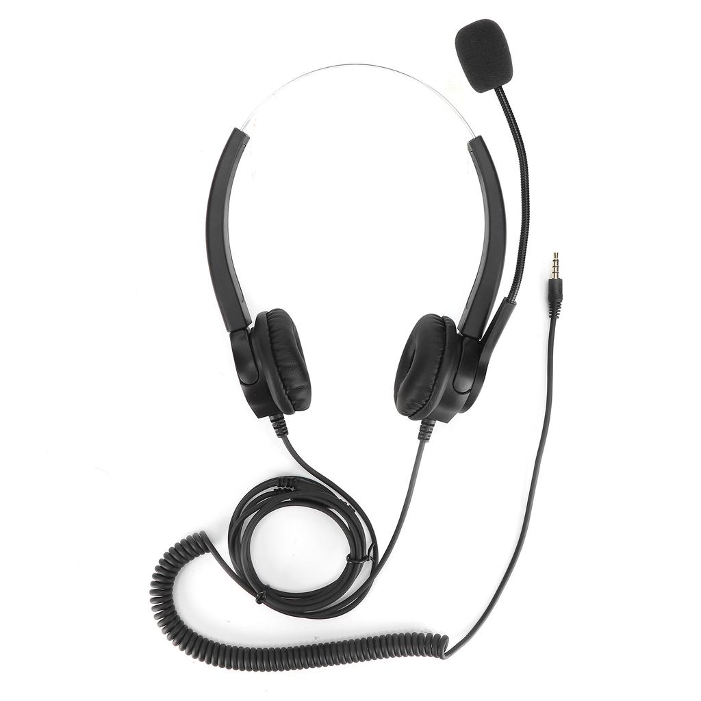 Telephone Headset Business Office Call Center Corded Headset for Landline desktop PhonesVH500D 3.5 (Binaural)