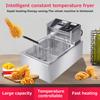 Electric Fryer Multifunctional Intelligent 6L L Capacity 2500W High Power Stainless Steel