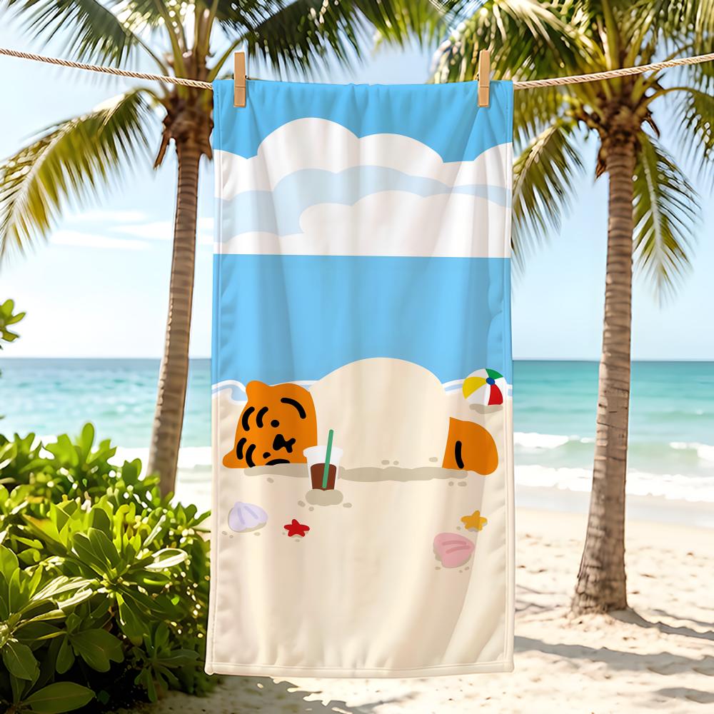 Tier T-Tiger Handtuch Fünf-Sterne-Hotelqualität Umweltfreundlich Ultraweich Dicke Handtücher & Strandtücher Fitnessstudio Dusche