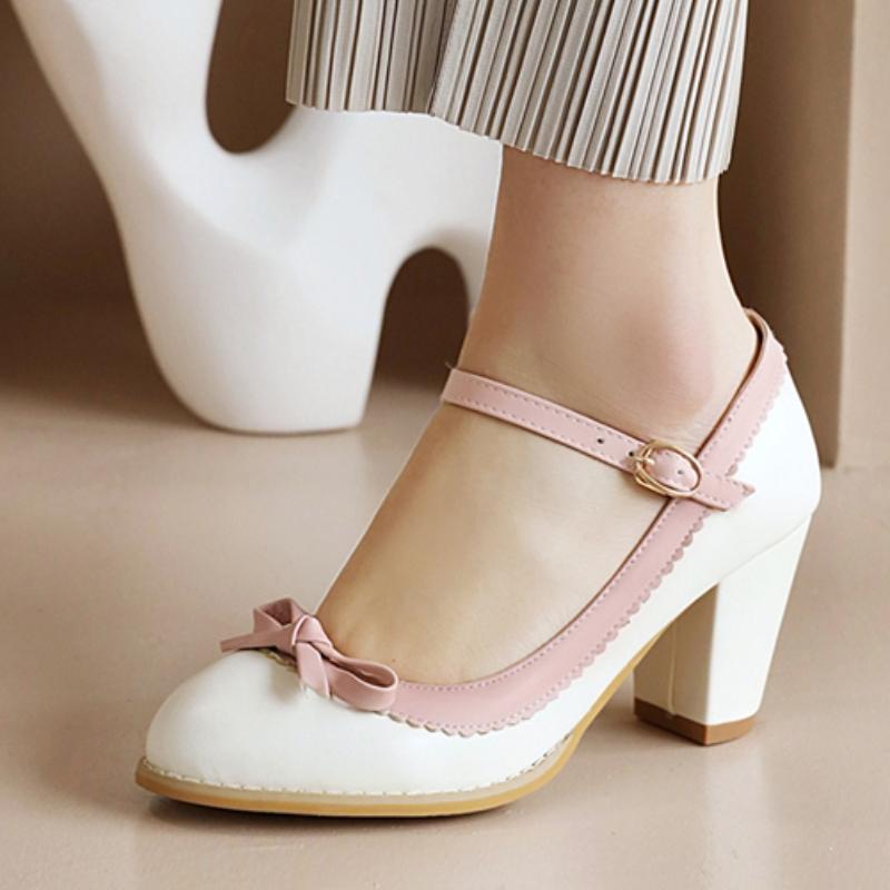 Women's High Heels Loafers Shoes Fashion White Black Blue Red Heeled Party Wedding Shoes Female Dress Pumps Big Large Size 45