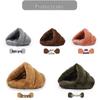 Winter Warm Semi-Enclosed Coral Fleece Pet Bed