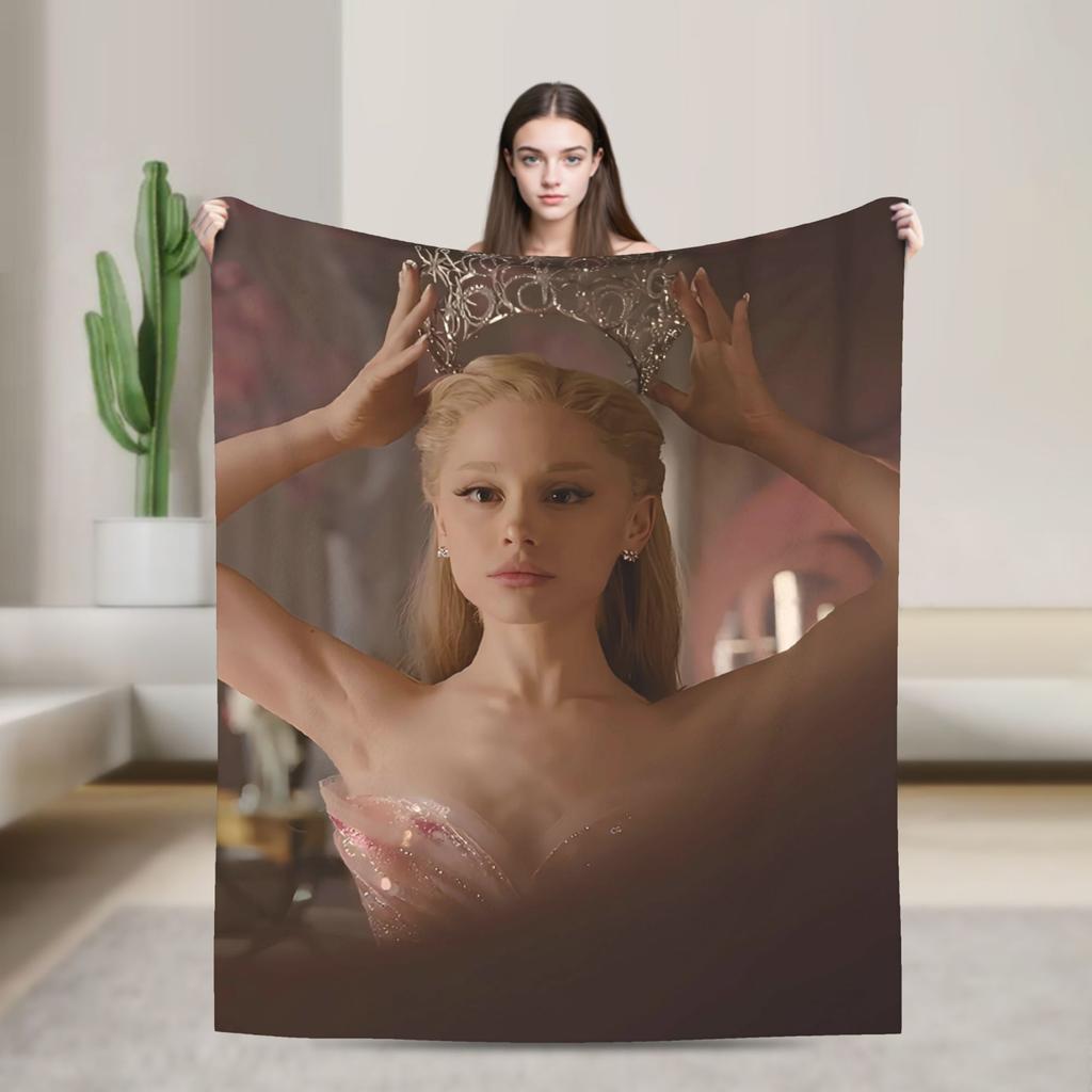 2025 New Wicked For Good Elphaba & Glinda Blanket Soft Plush Throw Blanket For Couch Chair Picnic Flannel Bedspread Bed Cover