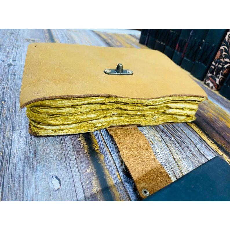 Leather Journal Notebook -Sketchbook  journal Diary Writing journal handmade rustic paper