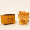Mini Cute Bread Kitten Plush Toy with Small Box Kawaii Chef Cat Soft Doll Dessert Shop Decoration Adorable Gift