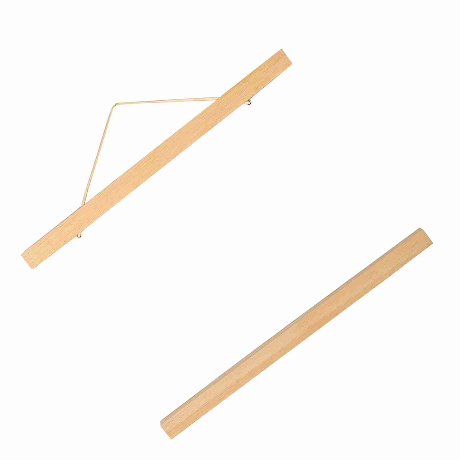 

Modern Magnetic Sawdust Photo Frame DIY Poster Scroll Prints Artwork Hanger White Wood Type 1