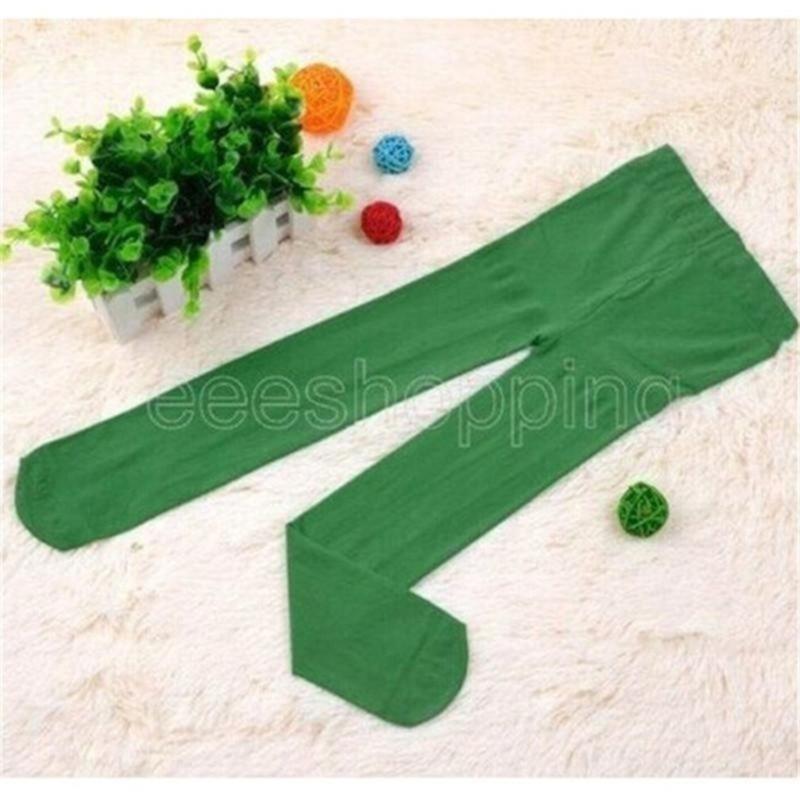 Fashion Cute Kids Candy Color Velvet Tights Baby Stretch Trouser Skinny Pants Dance Tights Pantyhose Stocking