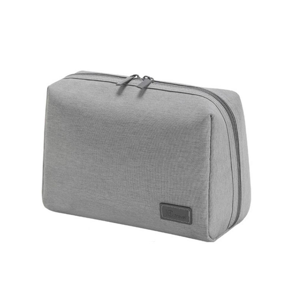 Solid Color Cosmetic Storage Bag Waterproof Toiletry Wash Bag Zipper Makeup Bag  Girls