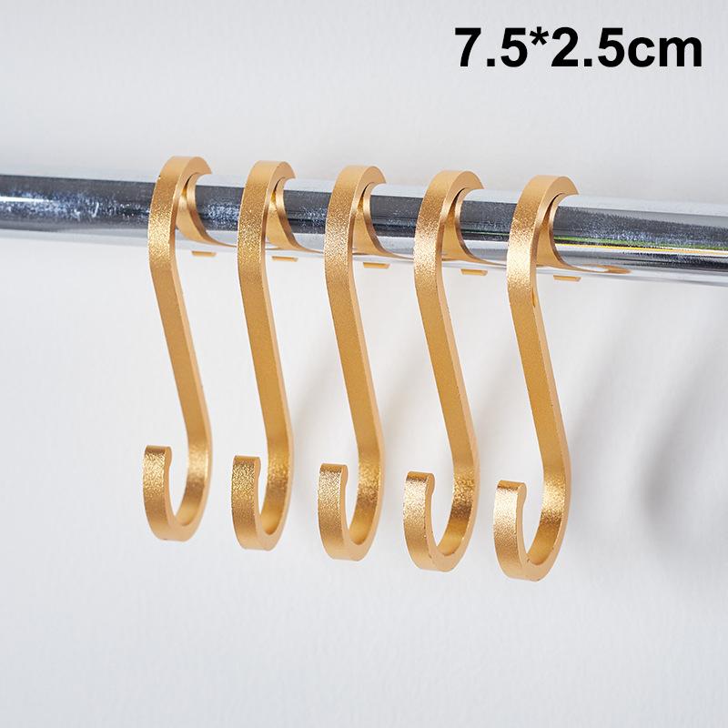 

10Pcs Aluminium Alloy S Shape Hooks Practical Kitchen Railing Hanger Hook Clasp Holder Hooks For Hanging Clothes Handbag A5