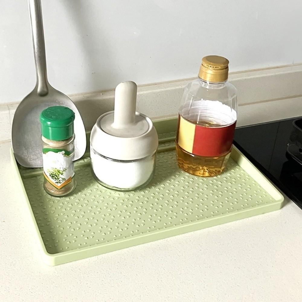 Heat-resistant Tableware Mat Waterproof Storage Tray Counter Protection Bar Counter Mat  Kitchen