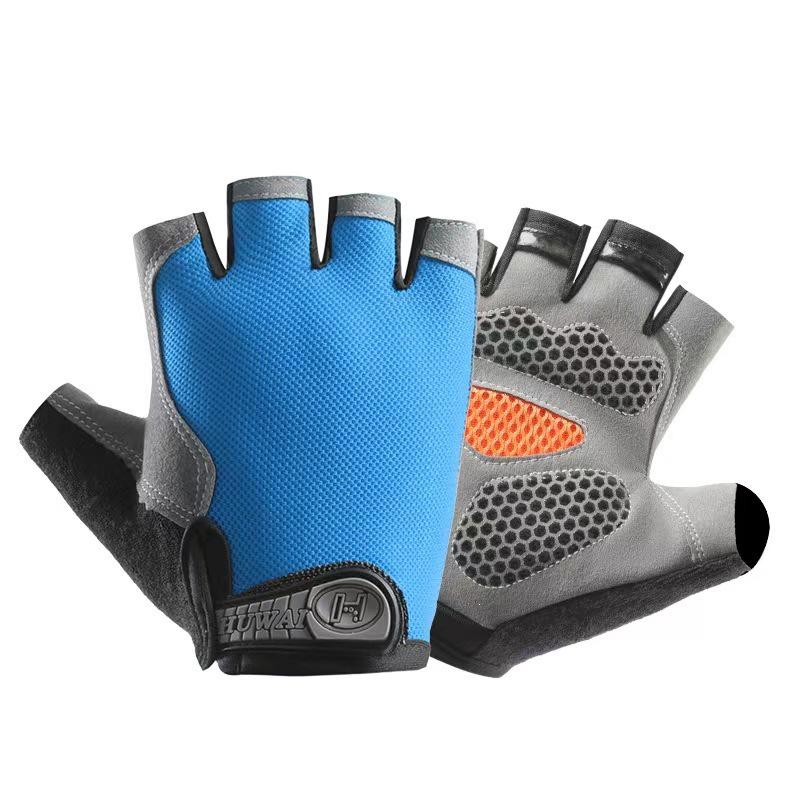 Unisex Halbfinger Atmungsaktive Rutschfeste Handschuhe für Outdoor-Fitness, Radfahren und Klettern.