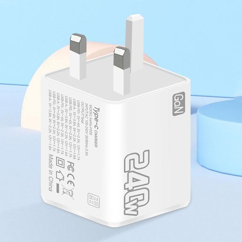 240W GaN USB C Fast Charger 8-in-1 Portable Charging Block for Multiple Electronic Devices Trip Use