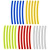 20/100PCs Reflective Wheel Hub Stickers Safety Warning Strips Suitable For Motorcycles And Bicycles Auto Exterior Accessories