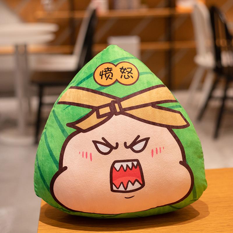 

Праздник драконьих лодок Zongzi Plus Logo Креативный мультфильм Zongzi Мягкая игрушка Кукла Подушка Компания Корпоративные праздничные подарки 20cm