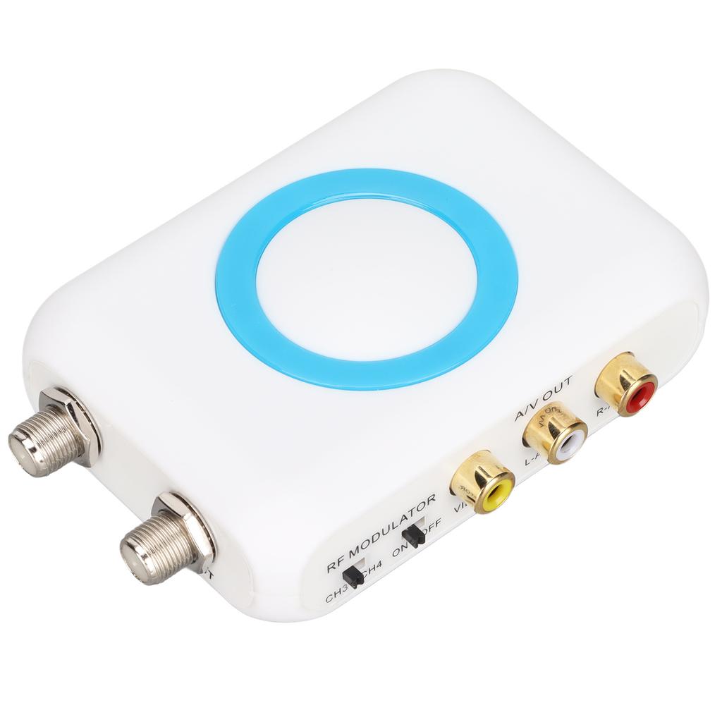 HDM66 HD Modulator Support PAL NTSC Format Output RCA To RF Modulator for Home TV Replacement