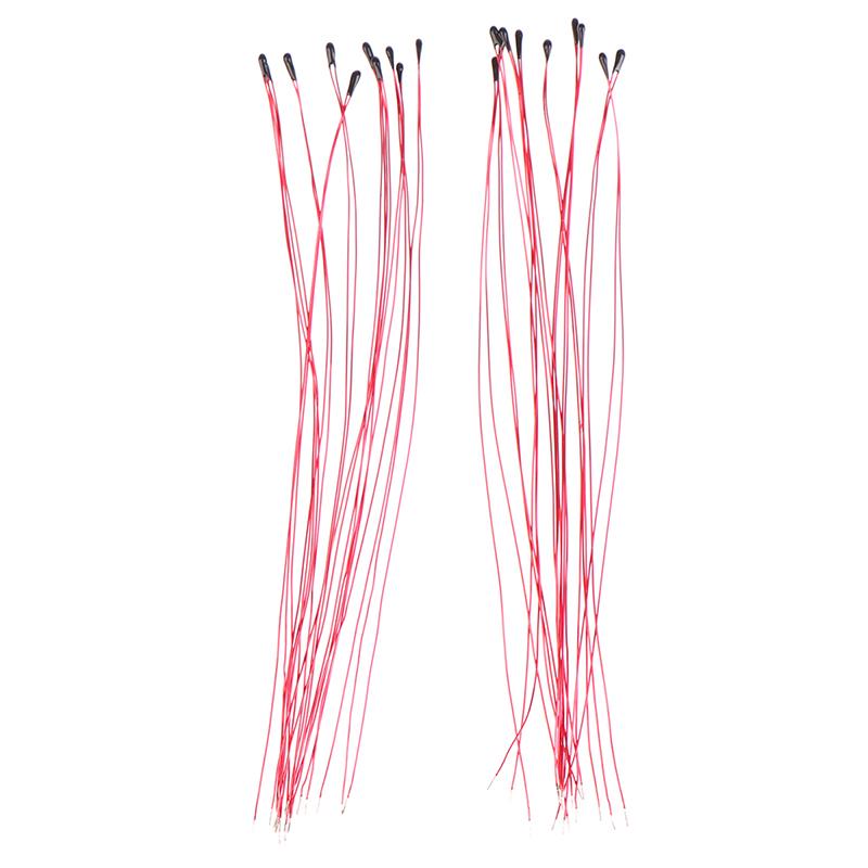 10Pcs Ntc Thermistor Thermal Resistor Mf52B 10K 100K Probe Wire B3470 B3380 1%