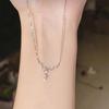 Semplice Collana con Ciondolo a Goccia d'Acqua per Donna Coppia Choker Catena Colore Oro Argento Matrimonio Festa Amici Gioielli Regalo