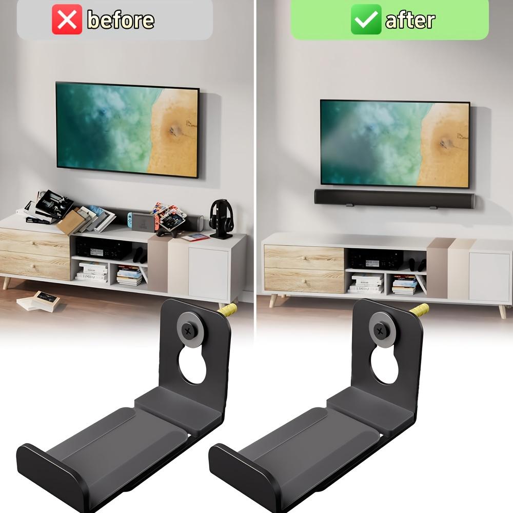 Uchwyt ścienny do soundbara dla Samsung Bose LG Sony JBL Sonos i innych, montowany pod telewizorem, udźwig do 15 kg