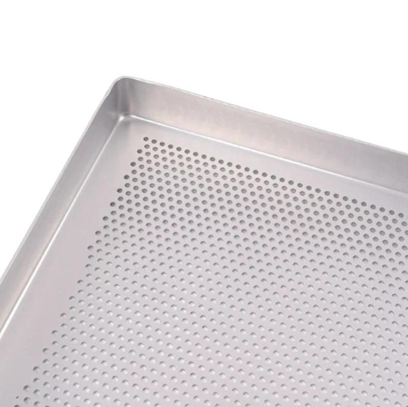 Square Bread Cake Mold with Holes Baking Tray Oven Rectangular Pastry Kitchen Cookie Pizza Pan Cake Bakery Tools Baking Pan