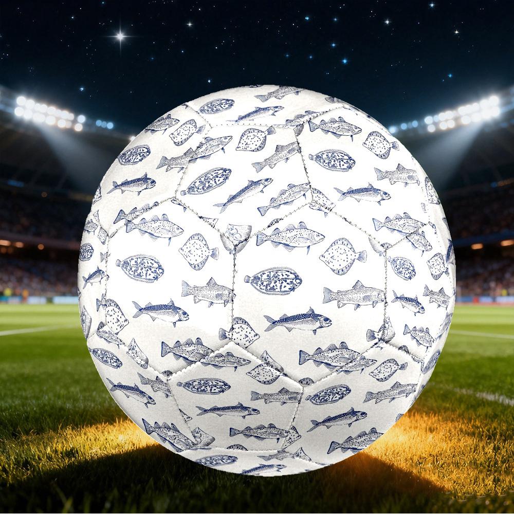 1pc Fish Size 5 Soccer Ball Professional Match Training Football Indoor &Outdoor Sports Ball Lightweight Durable c6574 Size 5