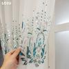 1PC European Transparent Luxury Handmade Pearl Embroidered Sheer Curtains for Living Room Bedroom Home Decor LOZUJOJU