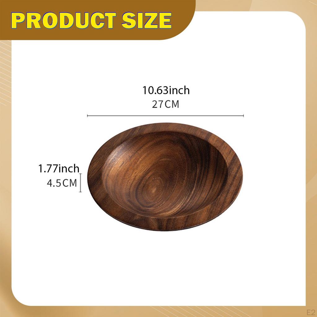 Style Decorative Wooden Salad Bowl for , Versatile Home Accessory