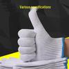 Durable Cotton Work Gloves (12 Pairs)
