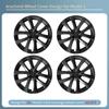 4PCS Hubcaps Design for Tesla Model 3 Full Rim Cover 2023 18 Inch Arachnid Wheel Cover Performance Replacement Car Accessories