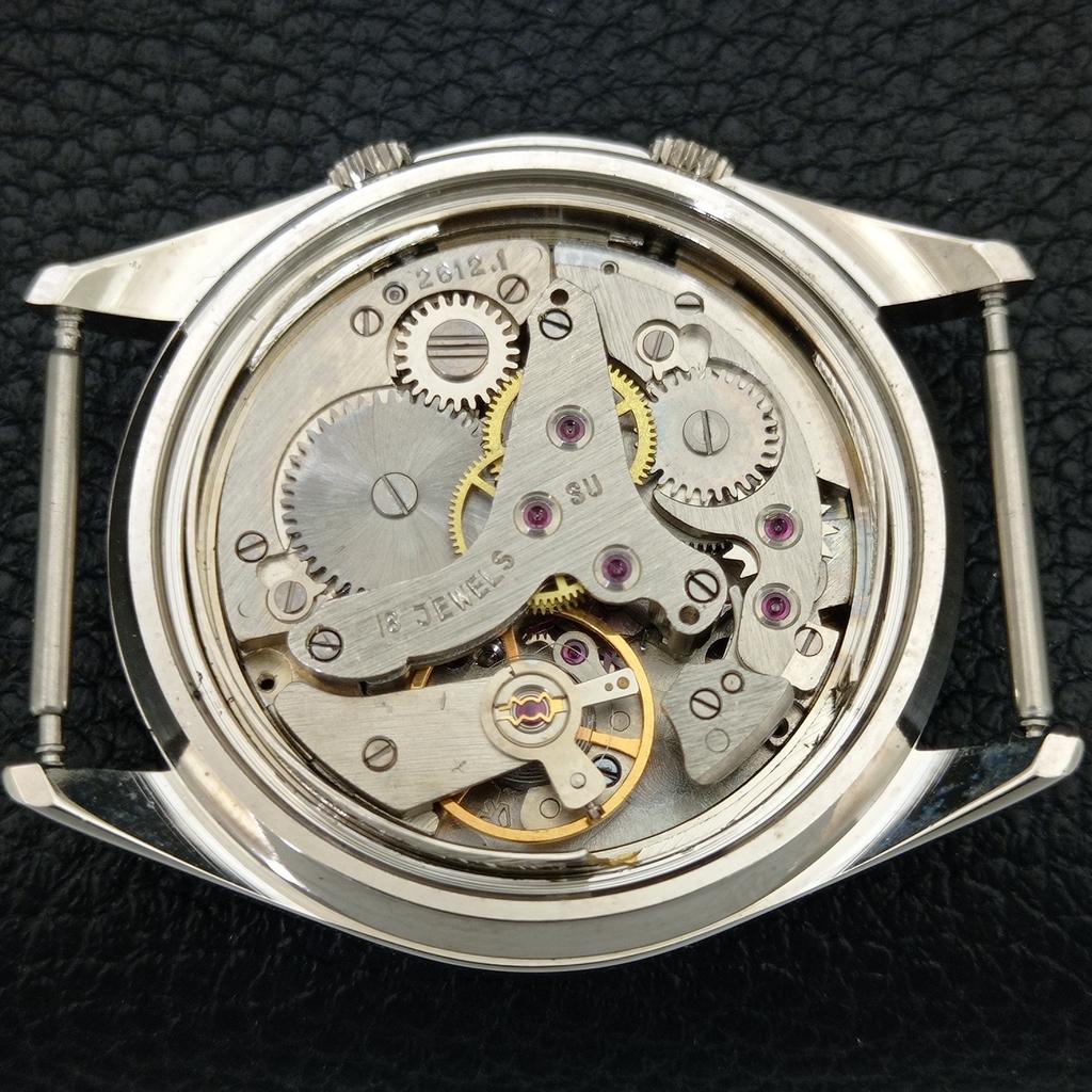 SCHWEIZER VINTAGE LEGEND MANUELL AUFZIEHEND HERREN ÜBERHOLTE WEckerUHR a707508-1