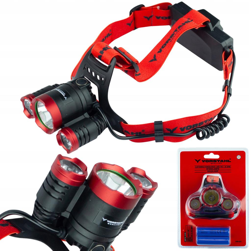 Rechargeable LED HEADLAMP 2200mAh USB C QUALITY Vorstahl