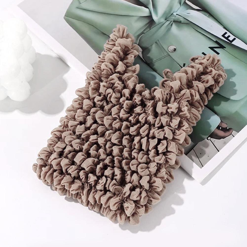 Creative Magic Expansion Fold Pleated Flexible Stretch Bags Shopping Bag Large Capacity Multi Purpose Bubble Elastic Bubble Bag