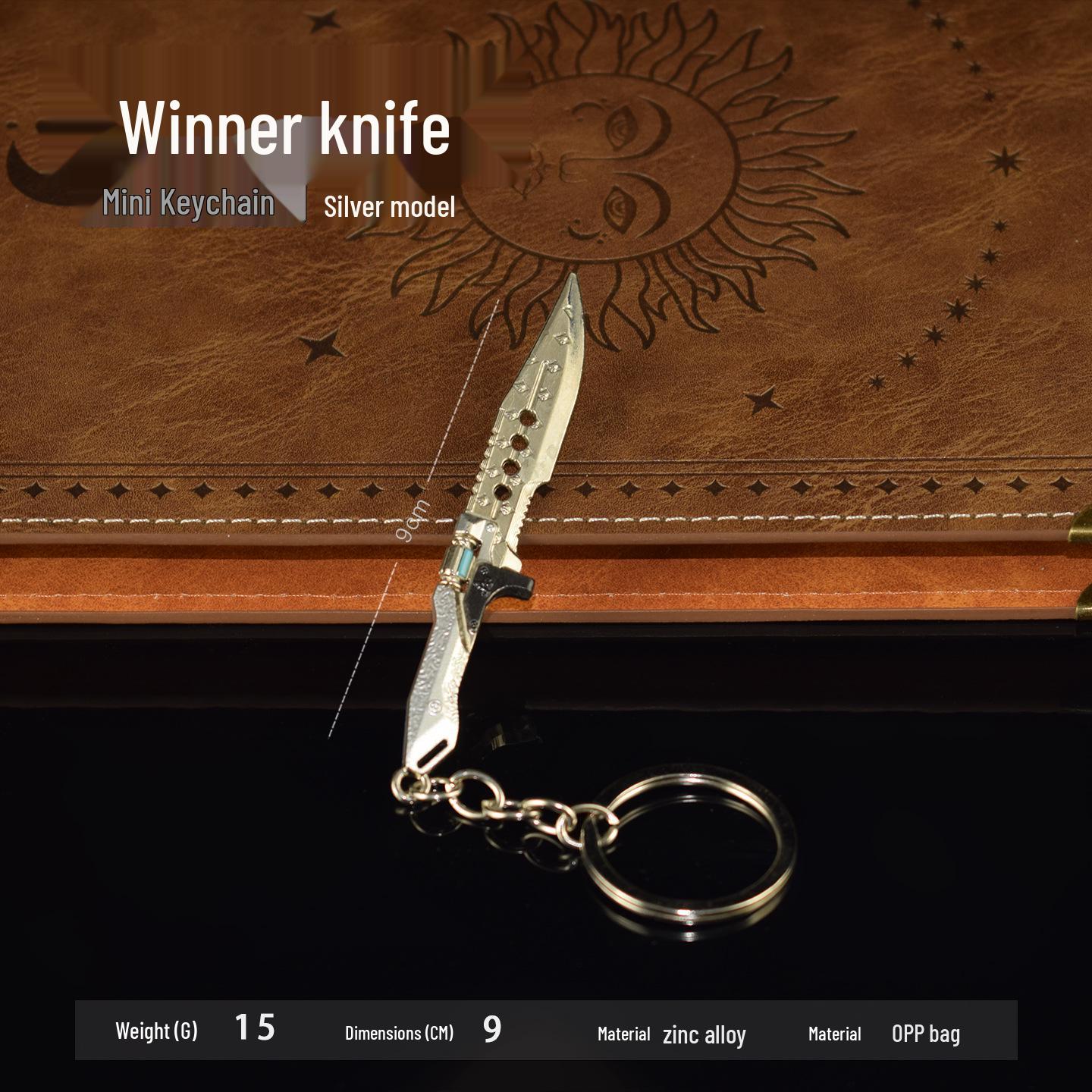 Mini Keychain Knife: Alloy Metal Game Collectible Ornament