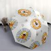 1pc Lion Face Pattern Automatic Folding Umbrella Durable Iron Frame,All Seasons Home Travel Outdoor Multifunctional Umbrella Yy251115119
