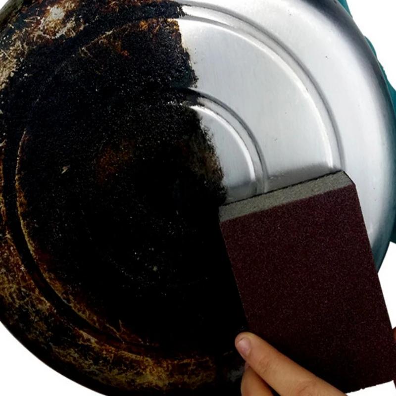 Magic Sponge Eraser Descaling Emery Cleaning Brush Silicon Carbide Descaling Cleaning Brush Stove Top Pot Kitchen Tools Esponjas