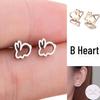 Stainless Steel Hollow Rabbit Stud Earrings - Animal-Inspired Ear Accessories