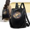 Schoolbag retro anti-theft backpack women's 1011 new soft leather women's bag casual versatile large-capacity travel bag tide