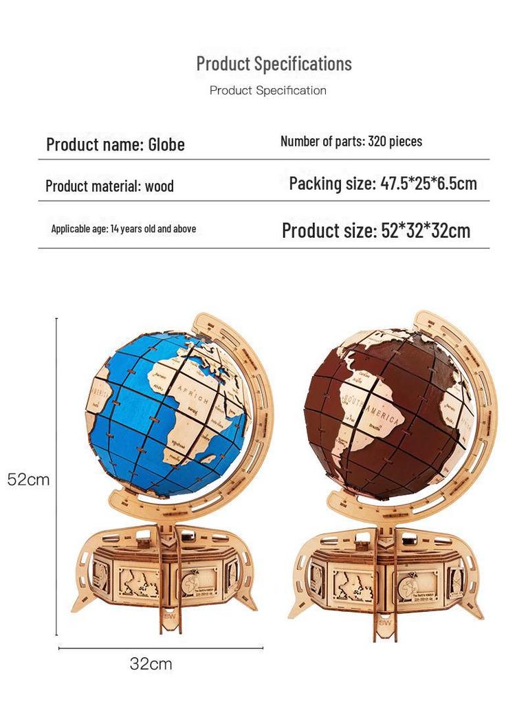 Children's 3D Wooden Perpetual Calendar Puzzle - DIY Mechanical Gear Assembly Model