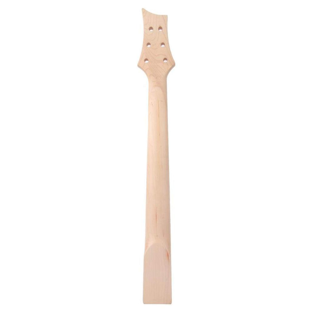 Alomejor Electric Guitar Neck Replacement 22 Frets 24 Inch Unfinished Maple Fretboard