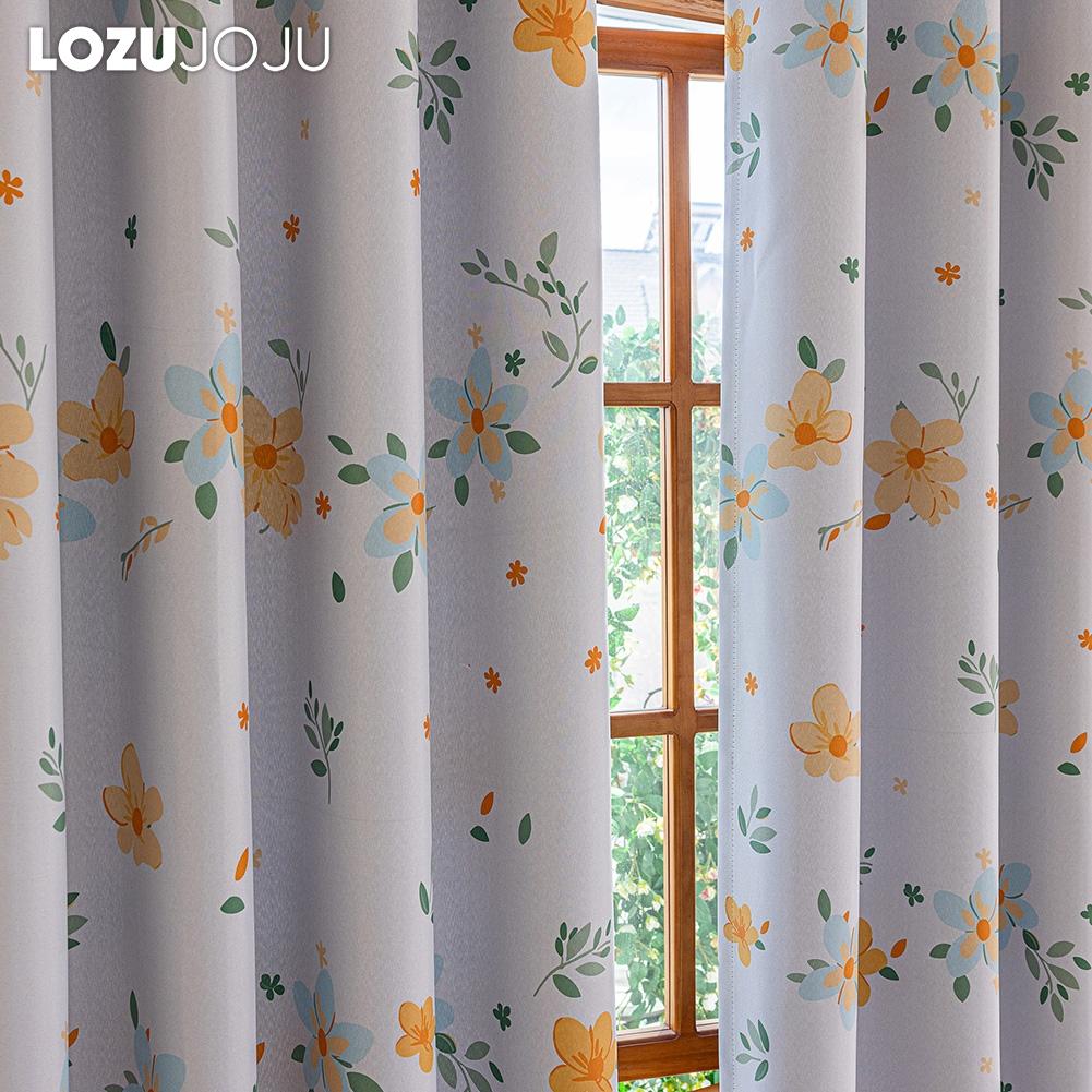 1PC LOZUJOJU 70-80% Blackout, Fashionable and Warm Children's Printed Short Curtains for Bedroom Living Room Home Decor