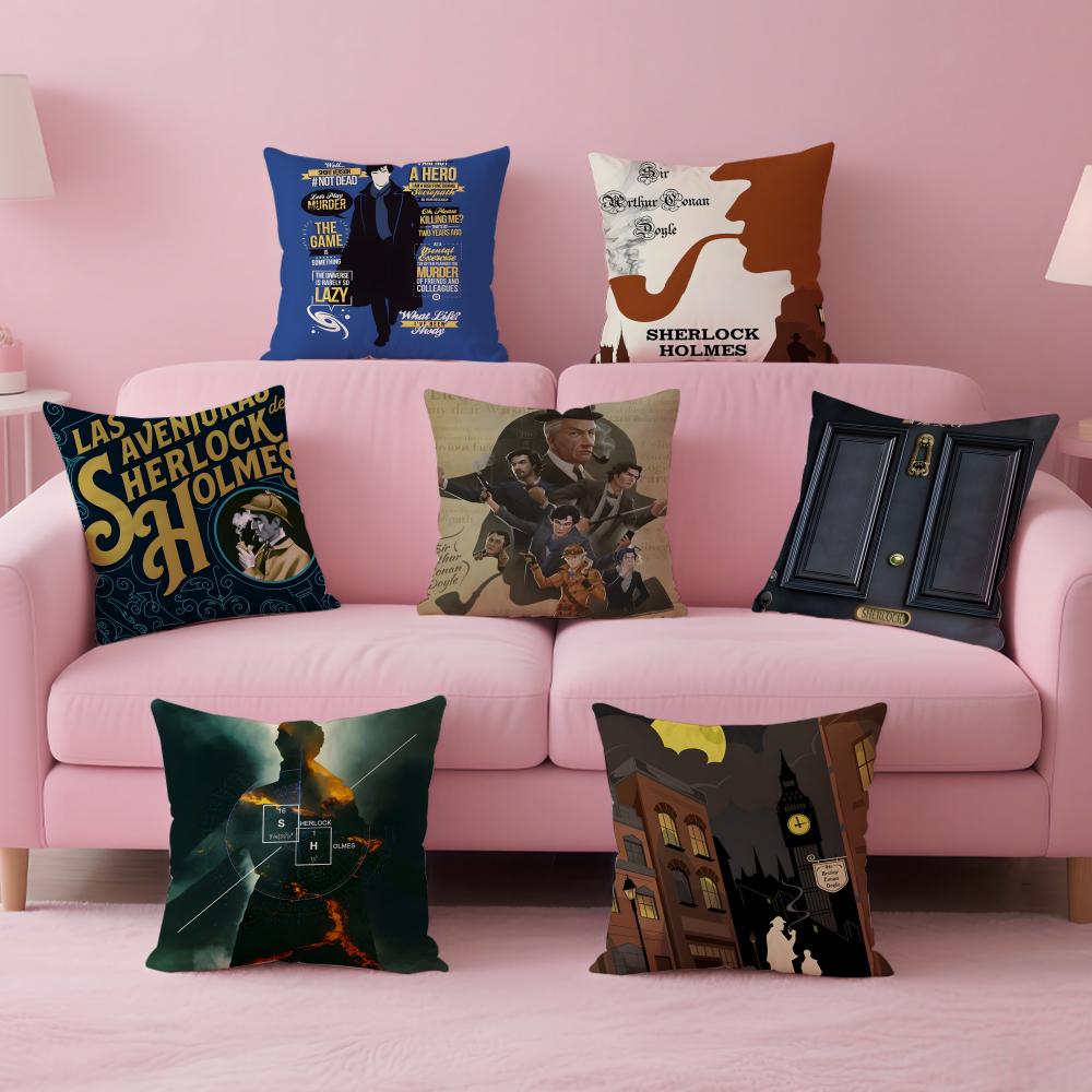 Tv Suspenseful SSherlock HHolmes Cushion Cover Pillow Case Soft Skin Friendly Fabric Comfort Concealed Zipper