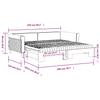Extendable Daybed with Mattresses Yellow 100x200 Cm Velvet