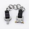 Men's Titanium Steel Hip-Hop Chain Bracelet, European & American Style, Safety Buckle.