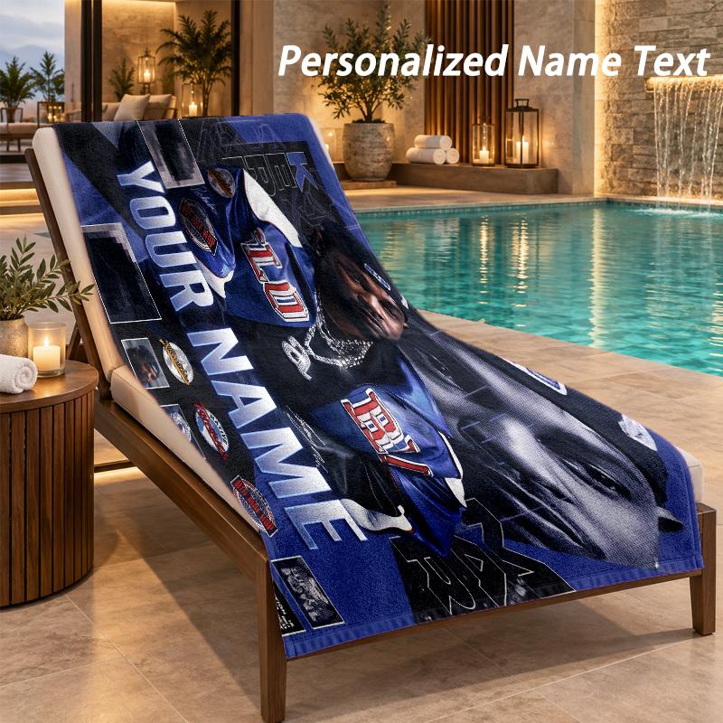 Kendrick Lamar Custom Name Beach Towel Large Soft Towel for Indoor Bathroom Outdoor Beach